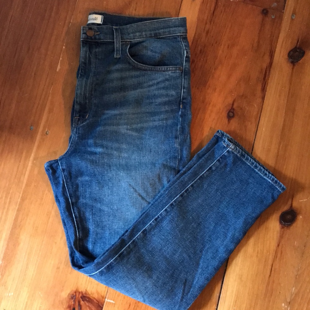 Madewell high rise slim boy jean